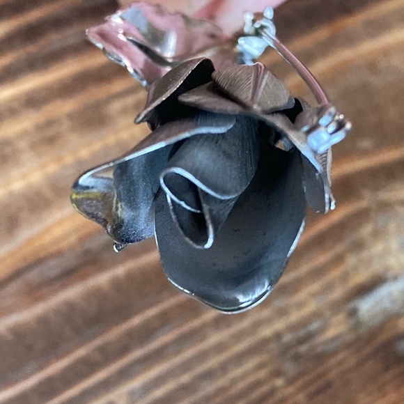 Signed Giovanni Silver Rose Brooch Vintage 1960's. - Picture 7 of 7
